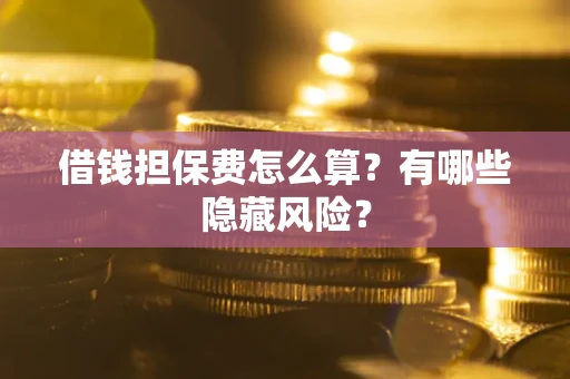 北京借钱担保费怎么算？有哪些隐藏风险？