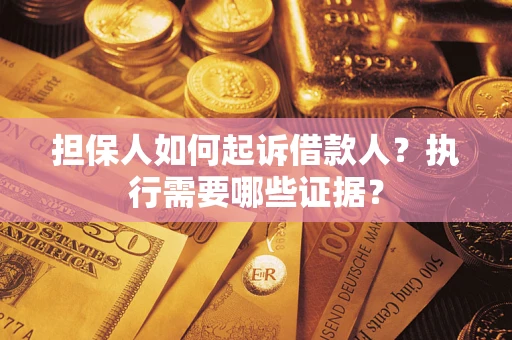 北京担保人如何起诉借款人？执行需要哪些证据？
