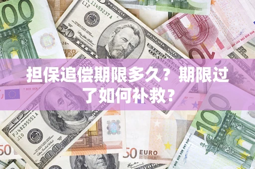 北京担保追偿期限多久？期限过了如何补救？