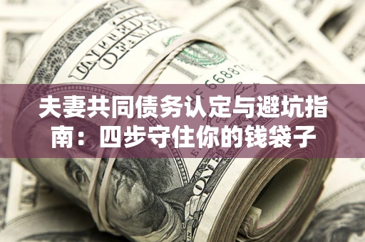 北京夫妻共同债务认定与避坑指南：四步守住你的钱袋子