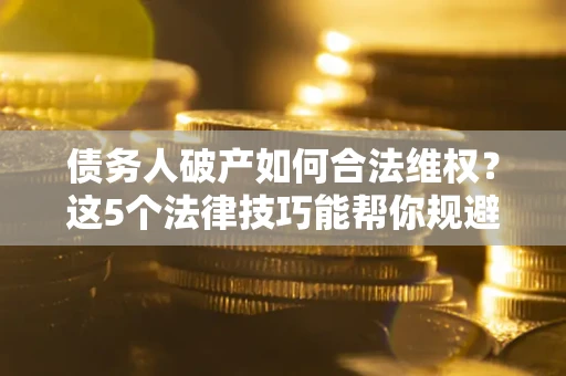 北京债务人破产如何合法维权？这5个法律技巧能帮你规避风险