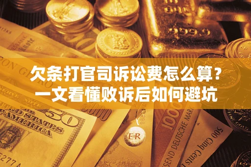 北京欠条打官司诉讼费怎么算？一文看懂败诉后如何避坑