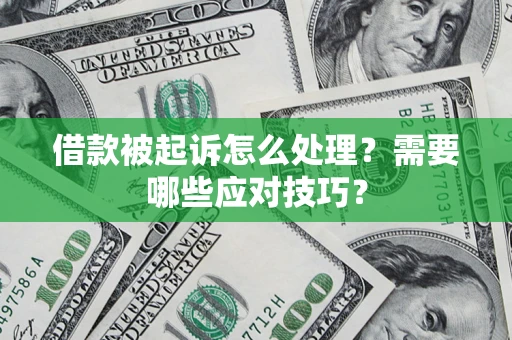 北京借款被起诉怎么处理？需要哪些应对技巧？