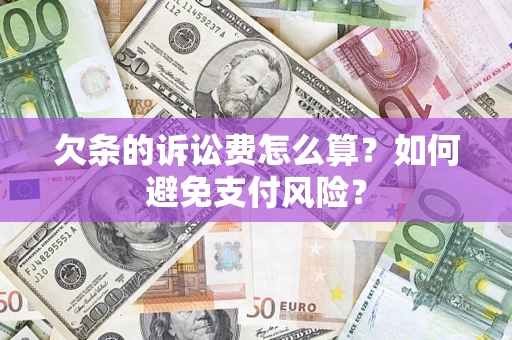 北京欠条的诉讼费怎么算？如何避免支付风险？