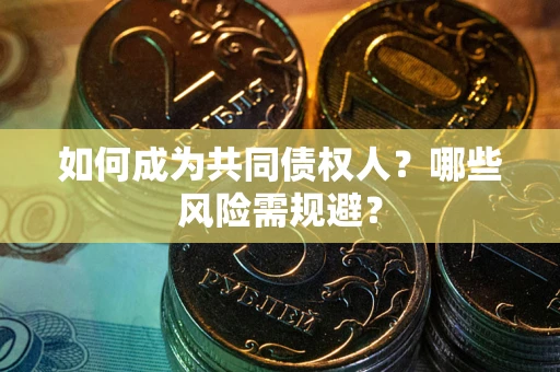 北京如何成为共同债权人？哪些风险需规避？